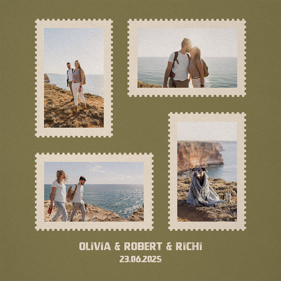 Personal Travel Postmark Poster - Posterbox