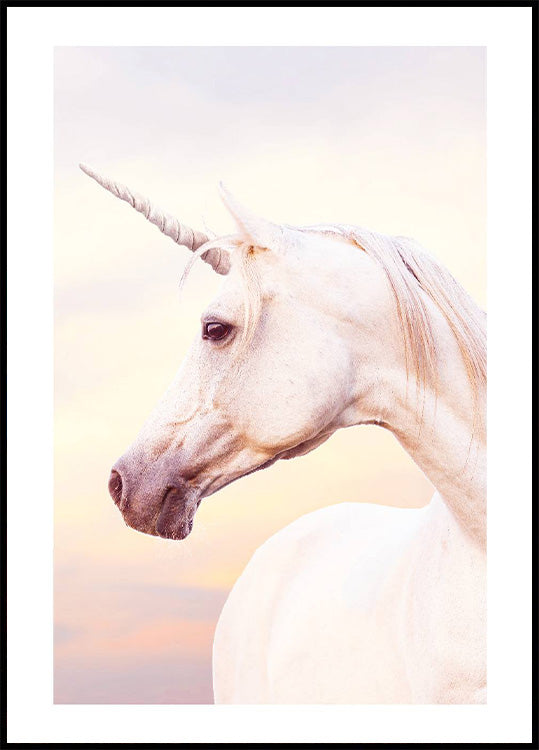 Unicorn Portrait Plakat - Posterbox.no