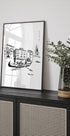 Venice, Italy Art Print With Gondolier On The Grand Canal (NEW) - Posterbox