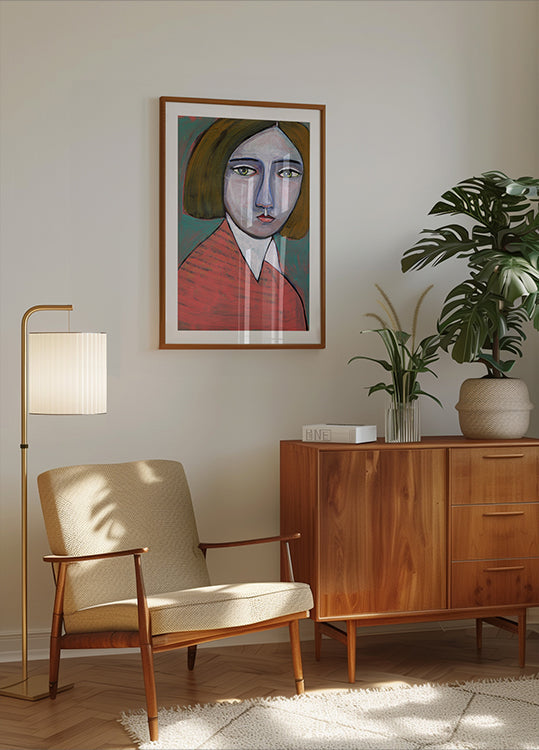 Lady in Melon Jumper (NEW) - Posterbox