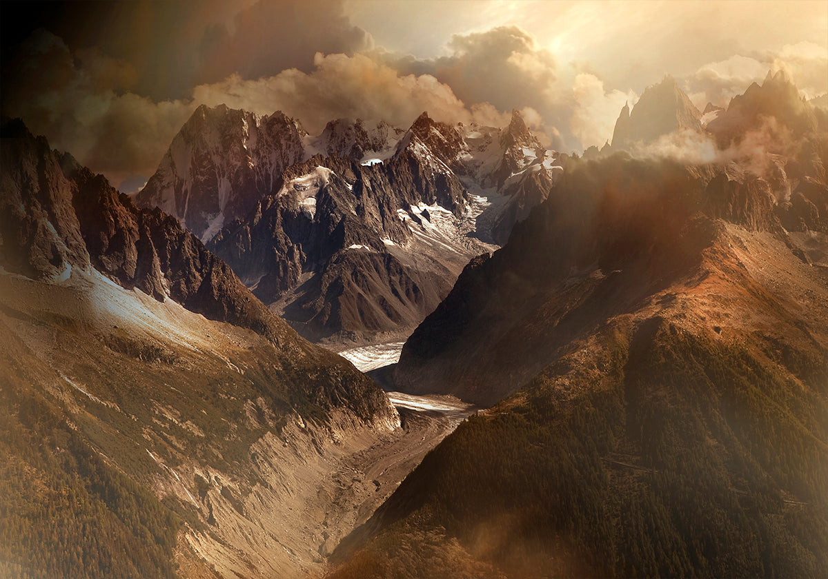 Mont Blanc masivo Póster