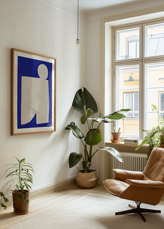 Blue and white art 2 (NEW) - Posterbox