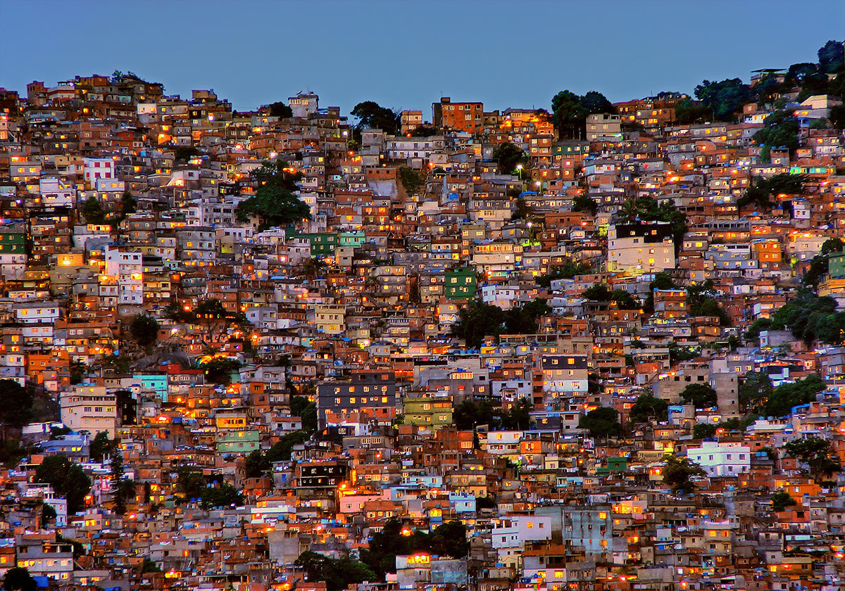 Anochecer en la Favela da Rocinha