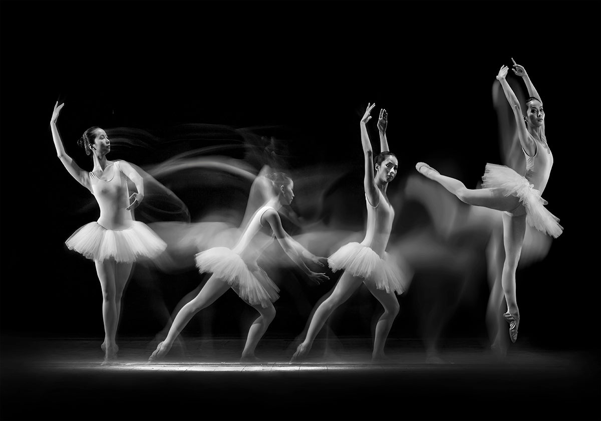 Ola de arte de bailarina
