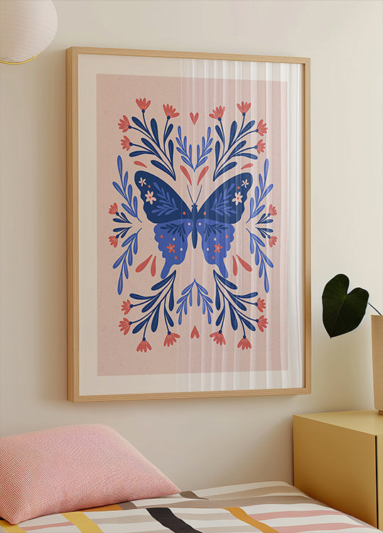Folk Art Butterfly. (NEW) - Posterbox