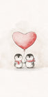 Penguin in Love Plakat - Posterbox