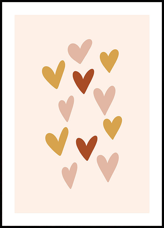 Hearts Plakat - Posterbox