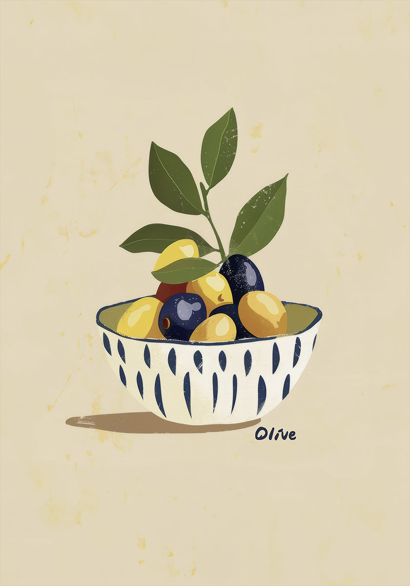 Bowl of Olives (NEW) - Posterbox