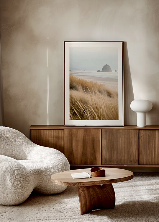 Misty Sea with Beach Grass (NEW) - Posterbox