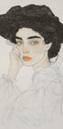 Portrait of a Woman with Expressive Eyes Plakat - Posterbox