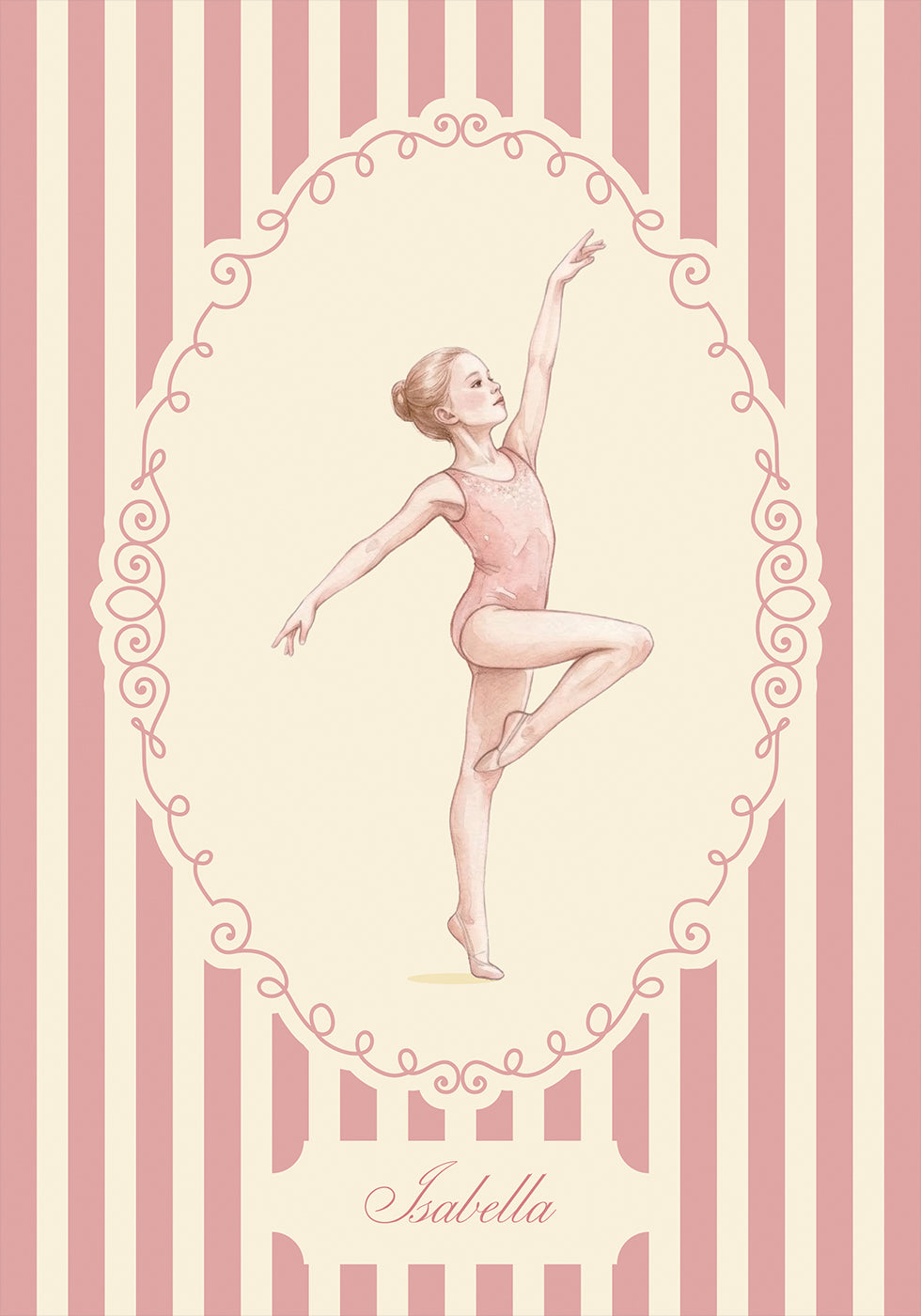 Gymnastic Baby Name Personal Poster - Posterbox