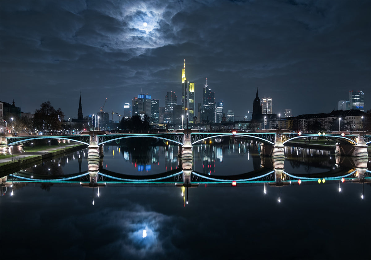 Frankfurt en luna llena
