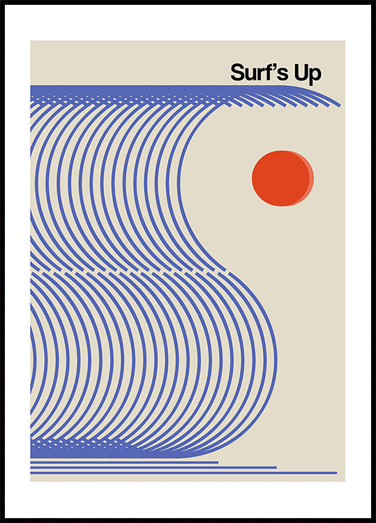 Surf's Up Biscuit Blue (NEW) - Posterbox