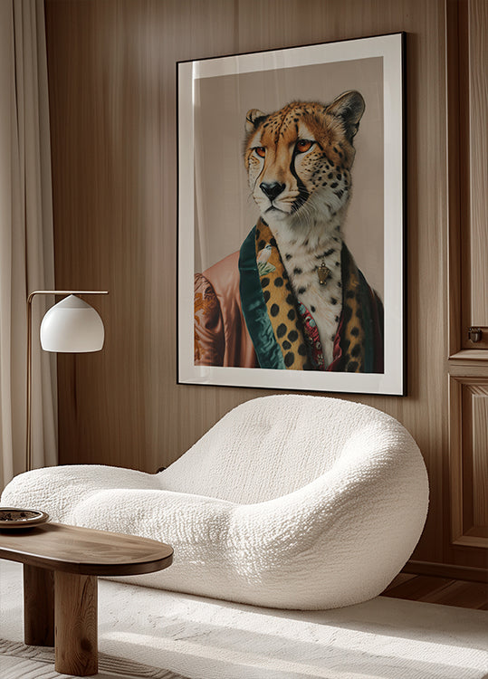 Sir Cheetah In Vintage Clothing (NEW) - Posterbox