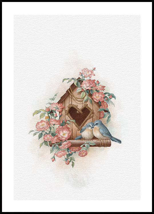 Casa para pájaros y rosa (NUEVO)