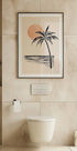 Coconut Tree with Sunset Illustration Plakat - Posterbox