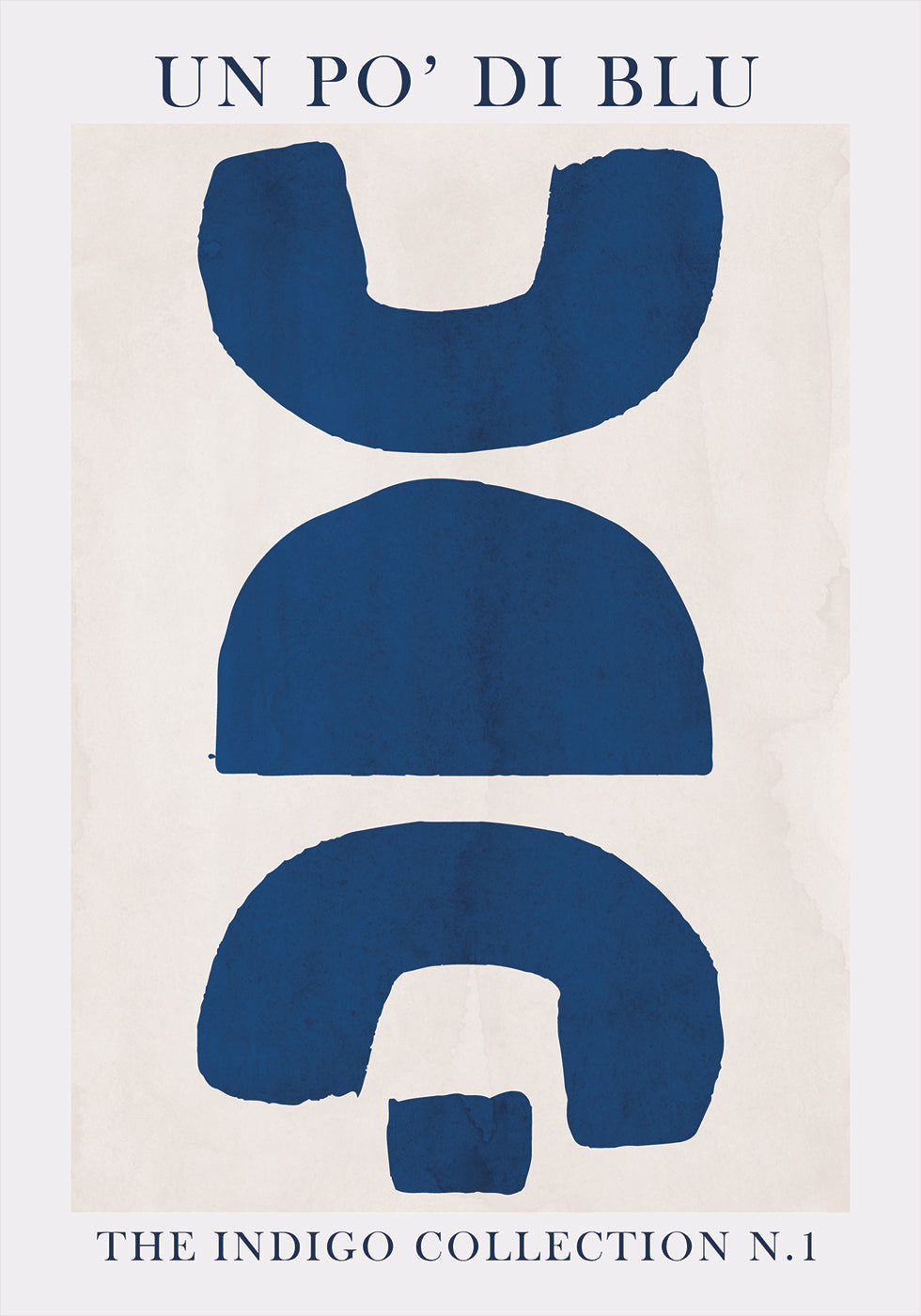 Blue Shapes Art Plakat - Posterbox.dk
