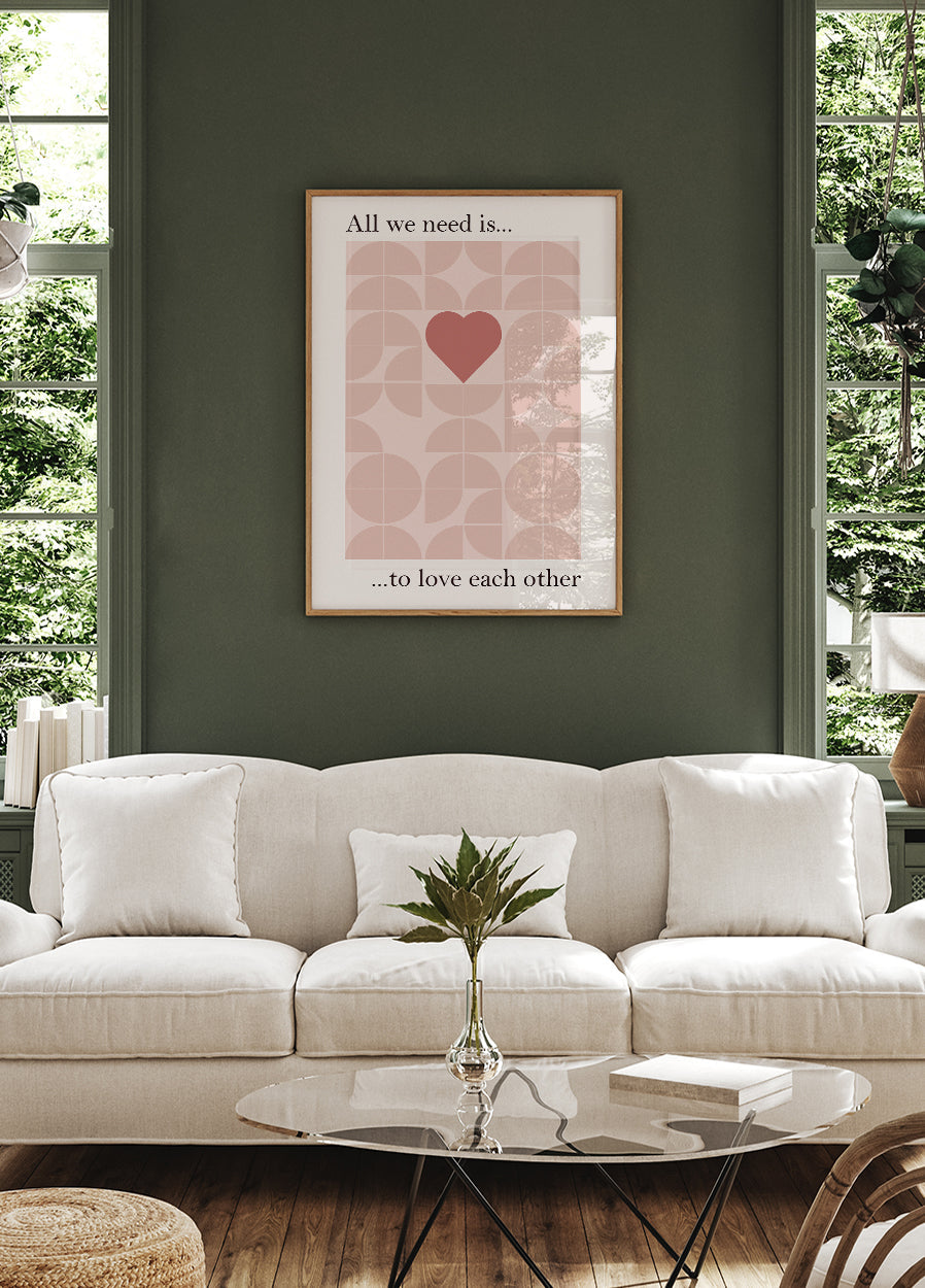 All We Need is Plakat - Posterbox.dk