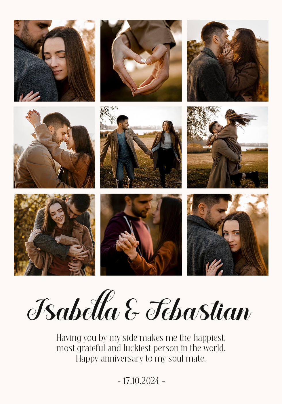 Collage de fotos de mi primer año Póster