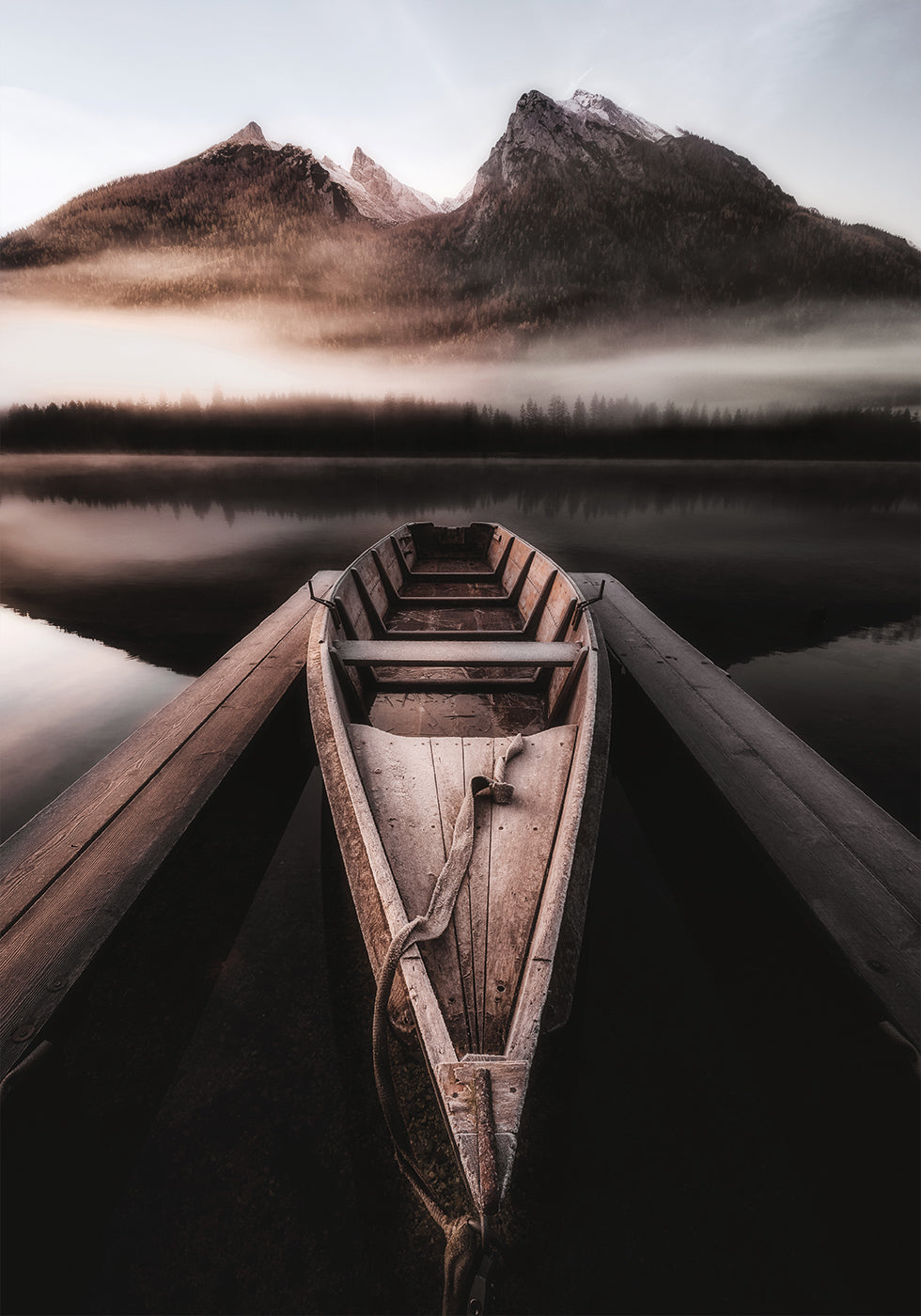 Autumn Lake At Hintersee Plakat - Posterbox.dk
