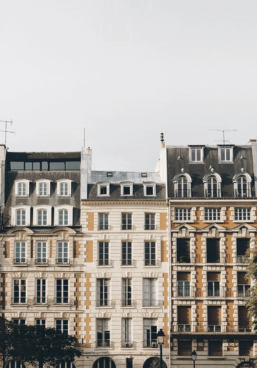 Beautiful Houses in Paris Plakat - Posterbox.dk