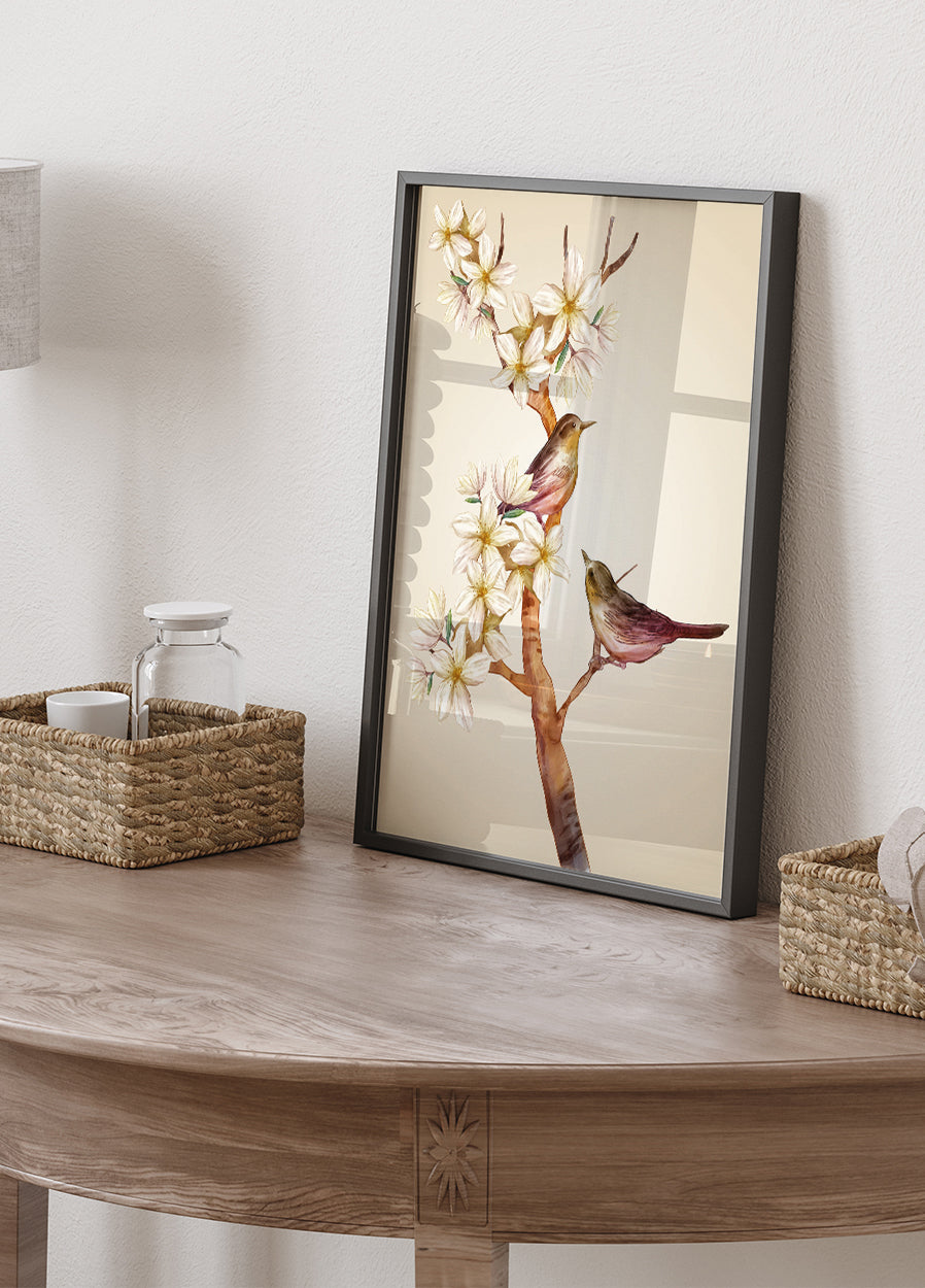 Bird On Branch Plakat - Posterbox.dk