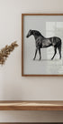 Black Horse Port. Drawing Plakat - Posterbox.dk