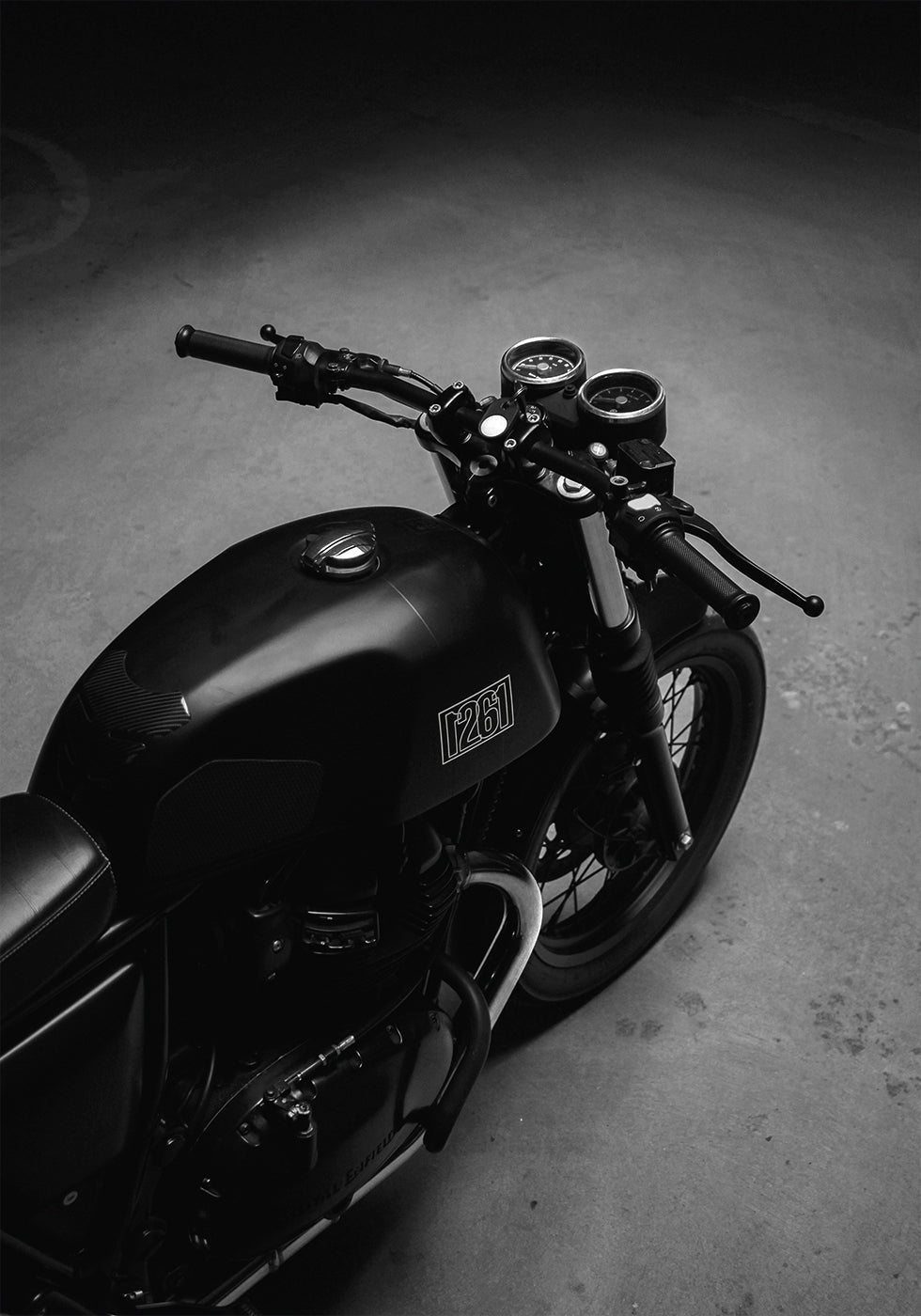Black Motorcycle Plakat - Posterbox.dk