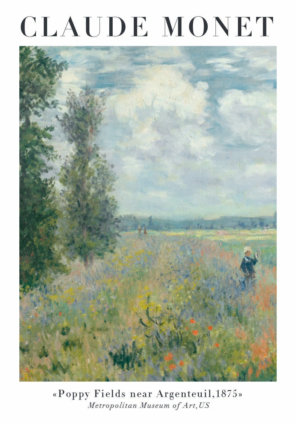 Póster Serenidad en campos de amapolas