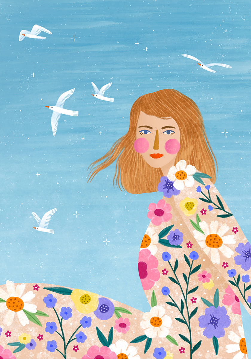 Brisa floral Póster