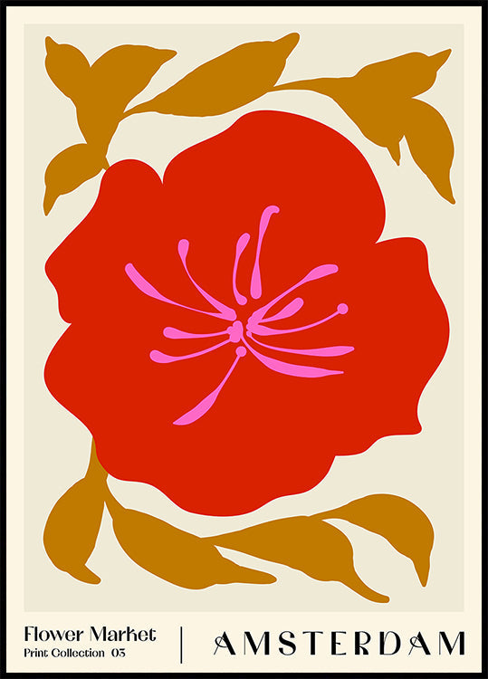 Mercado de las Flores. Póster Ámsterdam