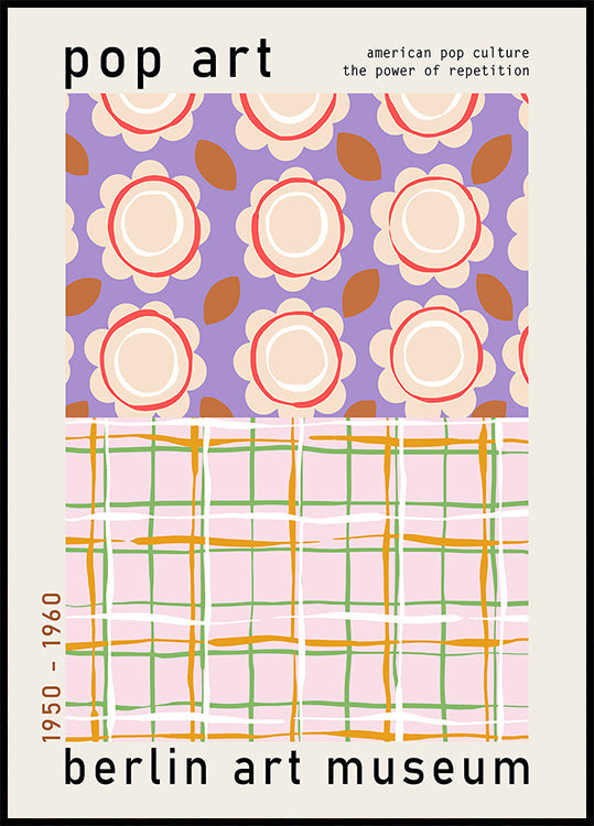 Póster Arte pop del Museo de Arte de Berlín