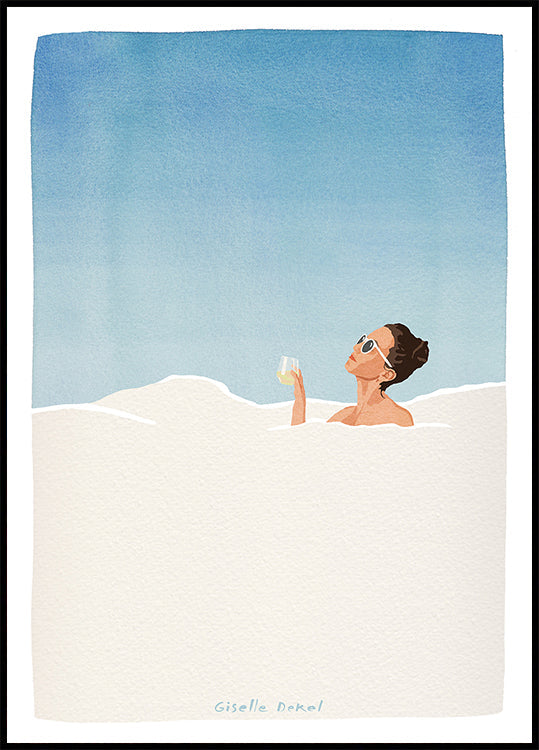 Póster Baño de burbujas