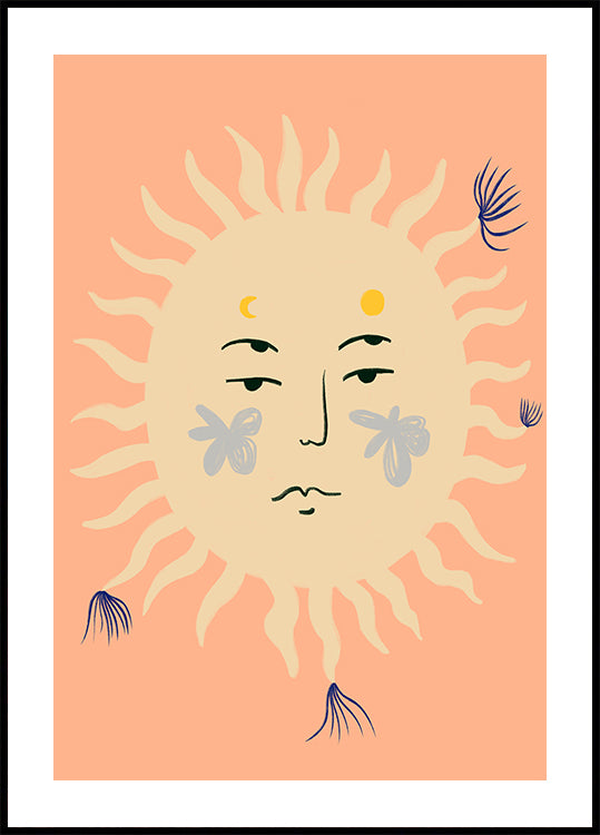 Estallido de sol sereno