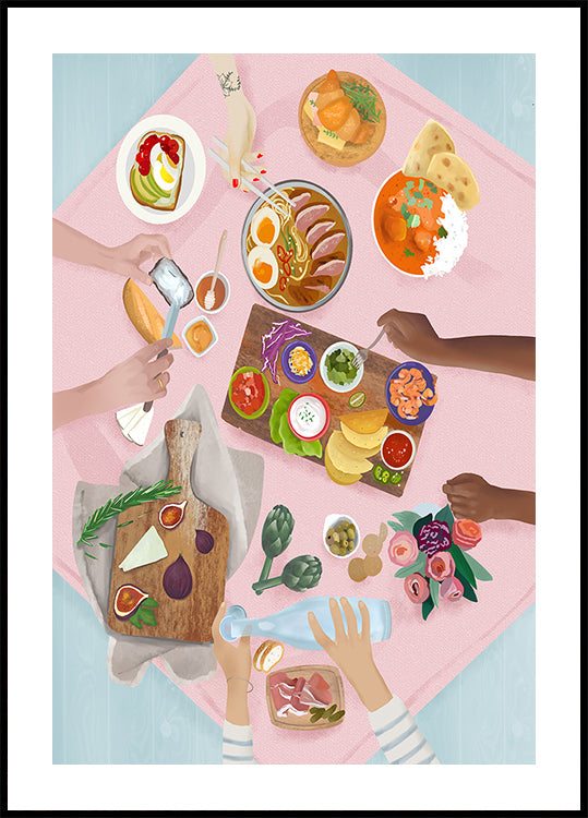 Póster Almuerzo