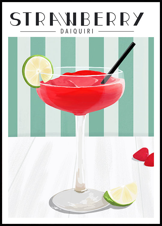 Daiquiri de fresa Póster
