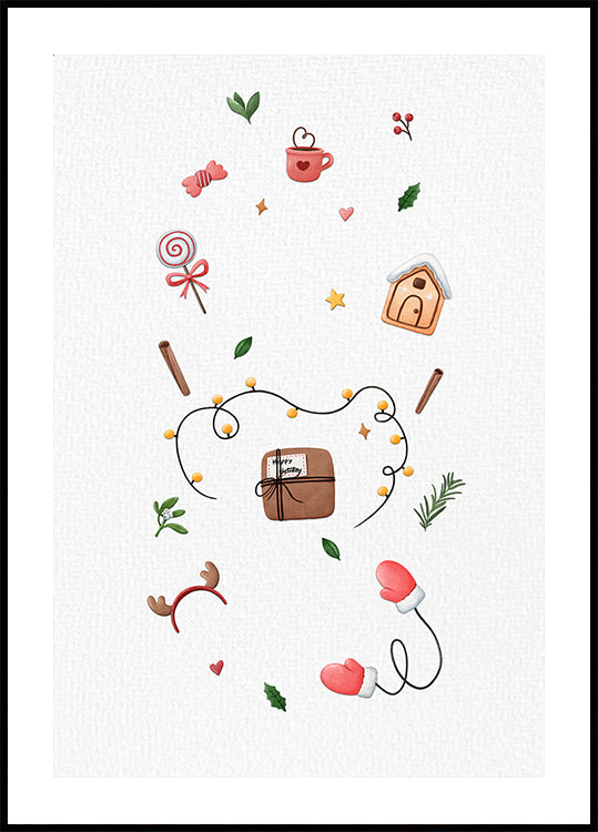 Momentos acogedores de vacaciones Póster