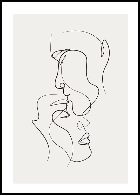 Shapes Line Art No. 3 Plakat - Posterbox.dk