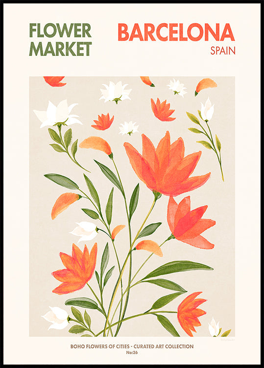 Floraciones de Barcelona Póster