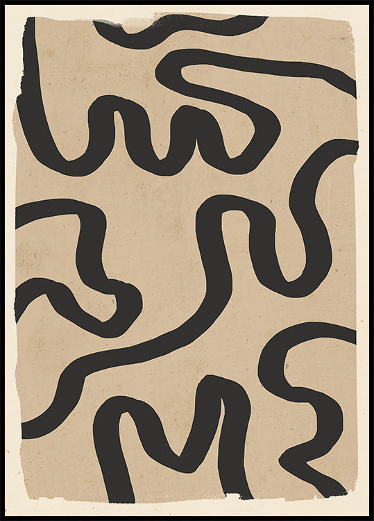 Arte lineal abstracto 173 Póster