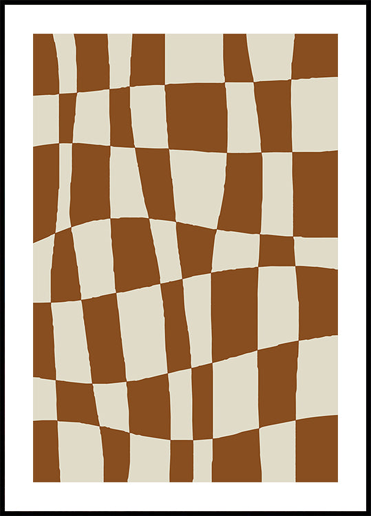 Tablero de ajedrez mínimo Póster