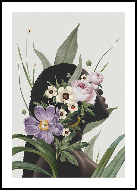 Póster Flor morada