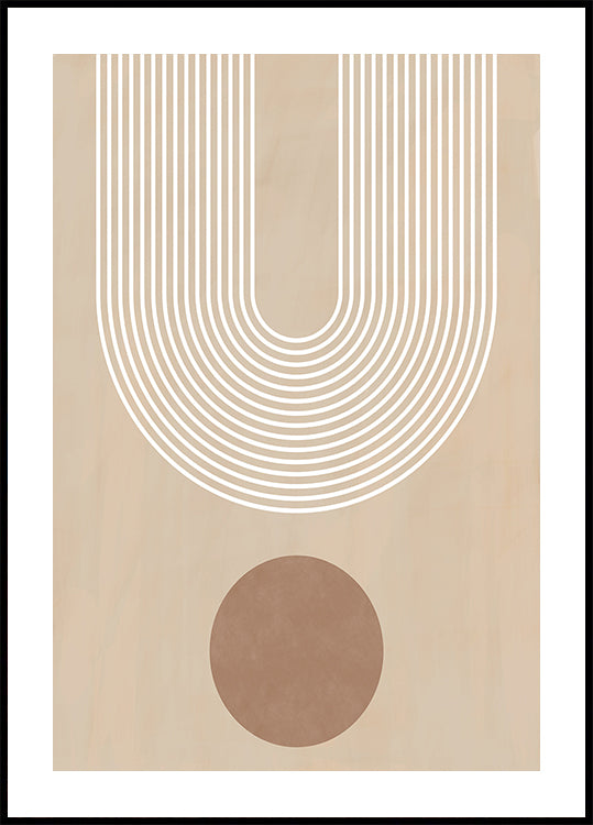 Arco beige Póster
