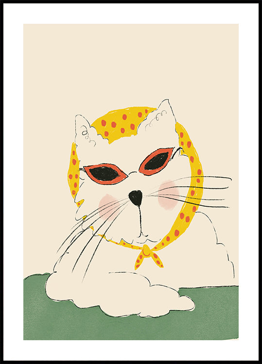 Bolso felino elegante Póster