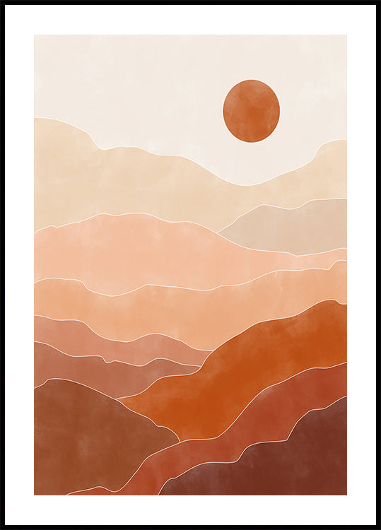 Salida del sol en el desierto