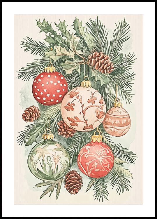 Christmas Ornaments I Plakat