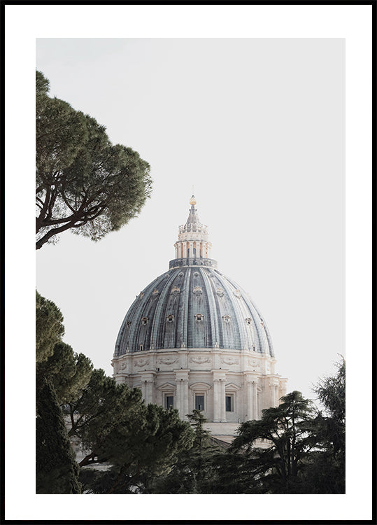 Póster de la cúpula de la Basílica de San Pedro