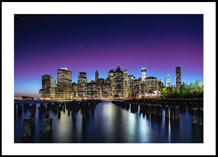 Línea del cielo de Nueva York