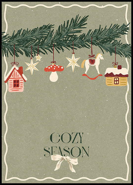 Póster Juguetes en el árbol de Navidad