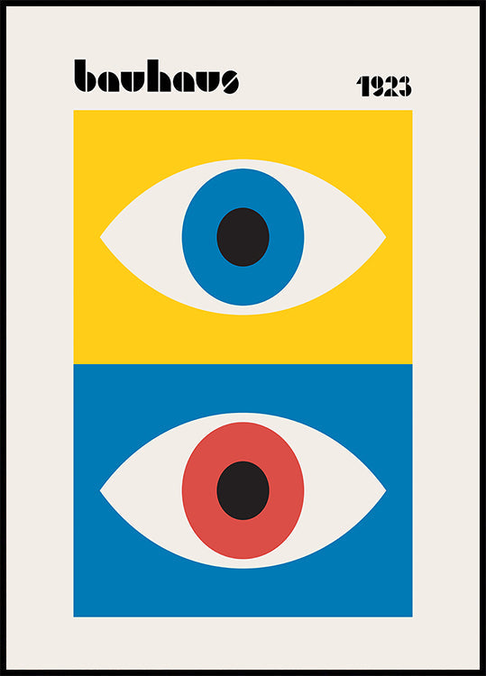 Resumen de ojos de Bauhaus Póster